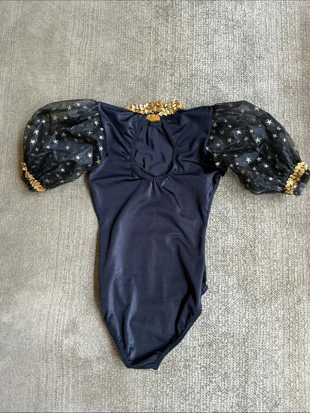 A Wish Come True -Sz S Adult- Black and Gold Star Tutu Costume